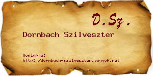 Dornbach Szilveszter névjegykártya